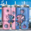 Inflated 3D Stitch Cartoon Custom Stanley Quencher 40oz Stainless Steel Tumbler With - Stitch Tumbler 40OZ 3 Inflated 3D Stitch Cartoon Custom Stanley Quencher 40oz Stainless Steel Tumbler With