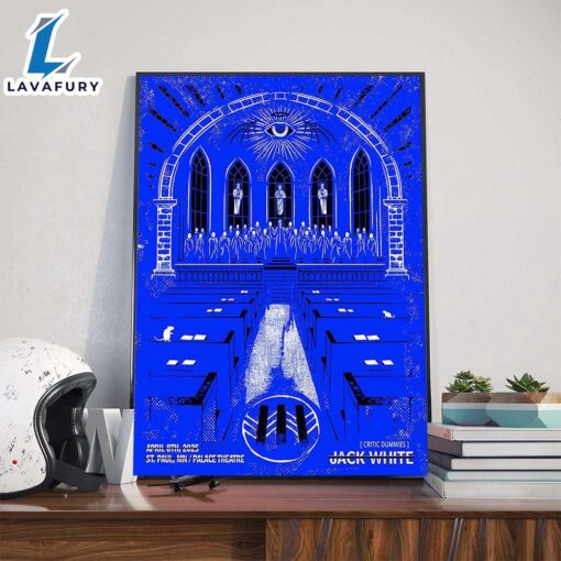 Jack White Poster Show At Palace Theatre In St Paul MN On April 8th 2025 Poster Canvas