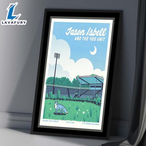 Jason Isbell and the 400 Unit 04 16 2025 Columbia, SC Concert Poster Canvas