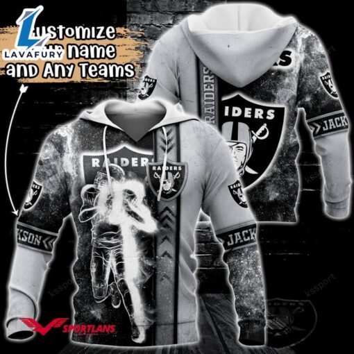 Las Vegas Raiders NFL Custom Name 3D Hoodie Teams Shirt For Fans Gift Sport