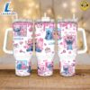 Lilo and Stitch Valentine XOXO Disney Cartoon Custom Stanley Quencher 40oz Stainless Steel Tumbler With Handle - Stitch Tumbler 40OZ 3 Lilo and Stitch Valentine XOXO Disney Cartoon Custom Stanley Quencher 40oz Stainless Steel Tumbler With Handle