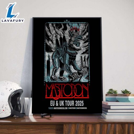 Mastodon EU And UK Tour 2025 Poster Canvas