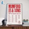 Mumford And Sons Poster 2025 North American Tour Dates List And Bringing Along Some Very Special Guests Poster Canvas