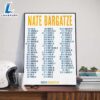 Nate Bargatze Big Dumb Eyes World Tour 2025 Dates List Poster Canvas