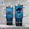 NFL Carolina Panthers Stitch Glitter Custom Stanley Quencher 40oz Stainless Steel Tumbler With Handle - Stitch Tumbler 40OZ 2 NFL Carolina Panthers Stitch Glitter Custom Stanley Quencher 40oz Stainless Steel Tumbler With Handle