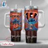 NFL Cincinnati Bengals Stitch Glitter Custom Stanley Quencher 40oz Stainless Steel Tumbler With Handle - Stitch Tumbler 40OZ 3 NFL Cincinnati Bengals Stitch Glitter Custom Stanley Quencher 40oz Stainless Steel Tumbler With Handle