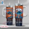 NFL Denver Broncos Stitch Glitter Custom Stanley Quencher 40oz Stainless Steel Tumbler With Handle - Stitch Tumbler 40OZ 2 NFL Denver Broncos Stitch Glitter Custom Stanley Quencher 40oz Stainless Steel Tumbler With Handle