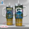 NFL Green Bay Packers Stitch Glitter Custom Stanley Quencher 40oz Stainless Steel Tumbler With Handle - Stitch Tumbler 40OZ 2 NFL Green Bay Packers Stitch Glitter Custom Stanley Quencher 40oz Stainless Steel Tumbler With Handle