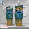 NFL Jacksonville Jaguars Stitch Glitter Custom Stanley Quencher 40oz Stainless Steel Tumbler With Handle - Stitch Tumbler 40OZ 2 NFL Jacksonville Jaguars Stitch Glitter Custom Stanley Quencher 40oz Stainless Steel Tumbler With Handle
