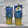 NFL Los Angeles Rams Stitch Glitter Custom Stanley Quencher 40oz Stainless Steel Tumbler With Handle - Stitch Tumbler 40OZ 3 NFL Los Angeles Rams Stitch Glitter Custom Stanley Quencher 40oz Stainless Steel Tumbler With Handle