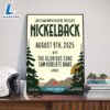 Nickelback With The Glorious Sons Sam Roberts Band And More At Laketown Amphitheatre On August 9th 2025 Poster Canvas