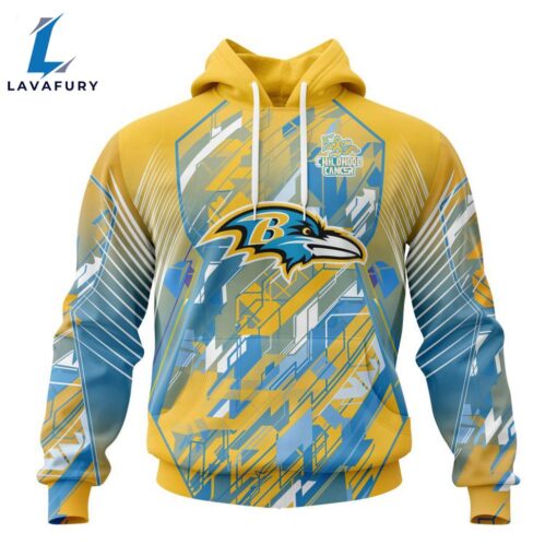 Personalized NFL Baltimore Ravens Fearless Against Childhood Cancers Hoodie Gift Sport