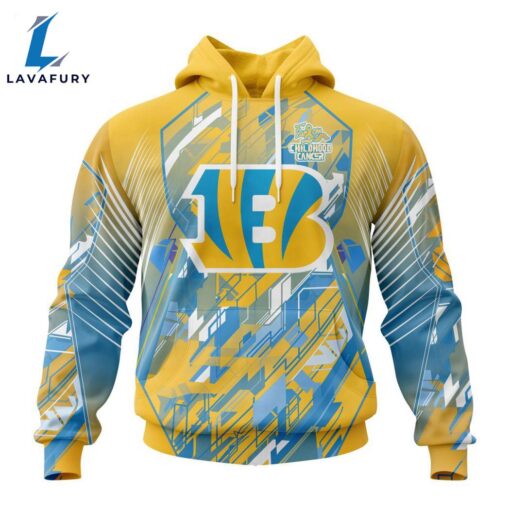 Personalized NFL Cincinnati Bengals Fearless Against Childhood Cancers Hoodie Gift Sport