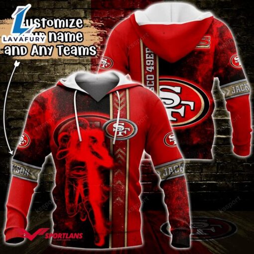 San Francisco 49ers NFL Custom Name 3D Hoodie Teams Shirt For Fans Gift Sport