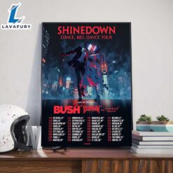 Shinedown Dance Kid Dance Tour 2025 Dates List With Special Guests Bush Beartooth And Morgan Wade Poster Canvas