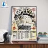 Speed And Whispers Spring North American Tour 2025 Dates List Poster Canvas