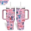 Stitch Cartoon Custom Stanley Quencher 40oz Stainless Steel Tumbler - Stitch Tumbler 40OZ 2 Stitch Cartoon Custom Stanley Quencher 40oz Stainless Steel Tumbler