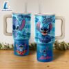 Stitch Disney Cartoon Custom Stanley Quencher 40oz Stainless Steel Tumbler With Handle