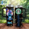 Stitch Starbucks Cartoon Custom Stanley Quencher 40oz Stainless Steel Tumbler