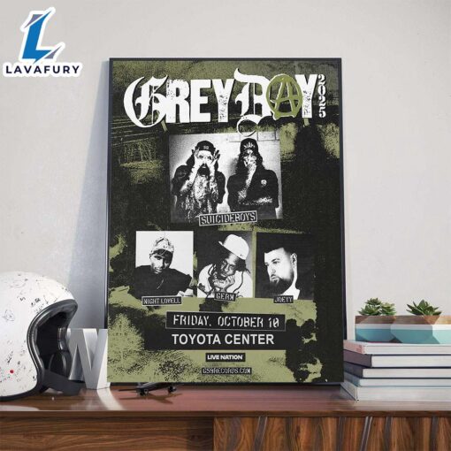 Suicideboys Grey Day Tour 2025 At Toyota Center On October 10th Poster Canvas