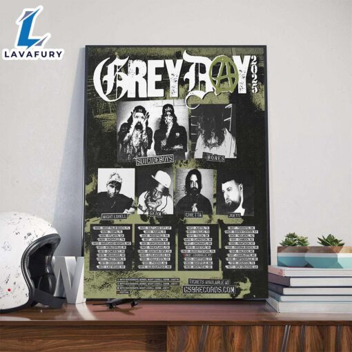 Suicideboys Grey Day Tour 2025 Dates List Poster Canvas