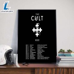 The Cult 8525 Tour 2025 Dates List Poster Canvas
