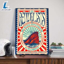 The Revivalists Show With Wilderado And Hans Williams At Red Rocks Amphitheatre Morrison CO On October 9th 2025 Poster Canvas