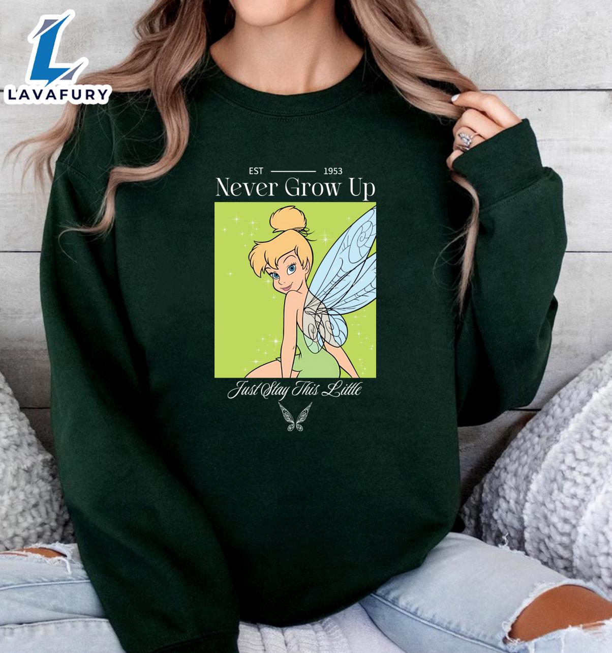 Tinker Bell Nerver Grow Up Taylor Swift T Shirt For Fans Tinker Bell Nerver Grow Up Taylor Swift T Shirt For Fans