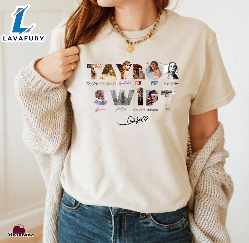 Vintage Taylor Swift Album T Shirt, Taylors Version Shirt - Viralustee For Fans Vintage Taylor Swift Album T Shirt, Taylors Version Shirt - Viralustee For Fans