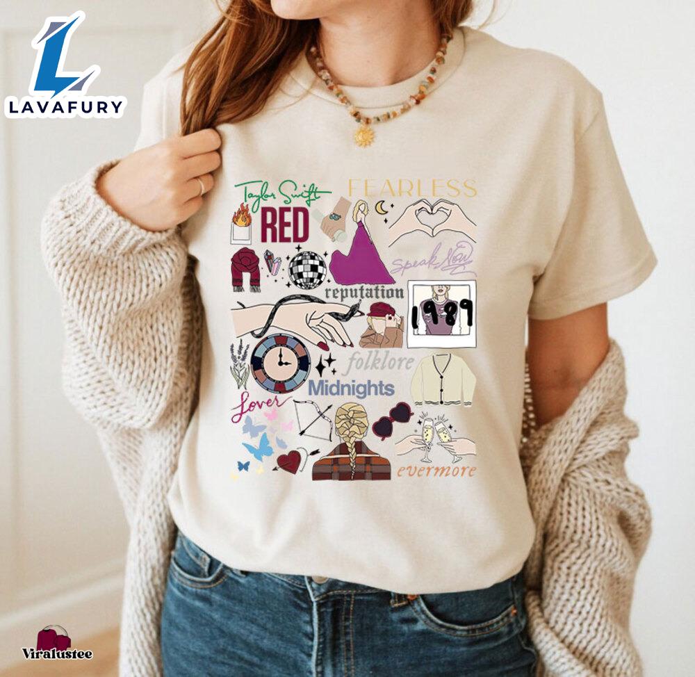 Vintage Taylor Swift Album T Shirt For Fans Vintage Taylor Swift Album T Shirt For Fans