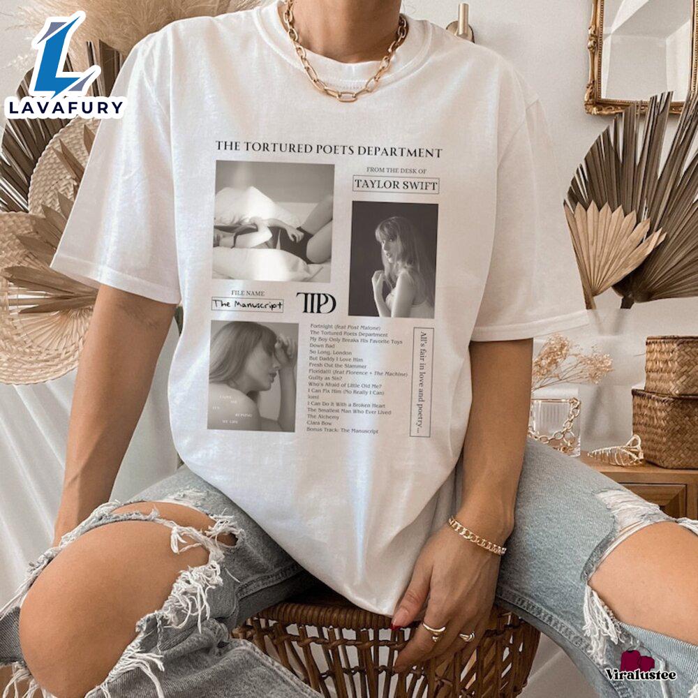 Vintage Taylor Swift The Tortured Poets Department Shirt For Fans Vintage Taylor Swift The Tortured Poets Department Shirt For Fans