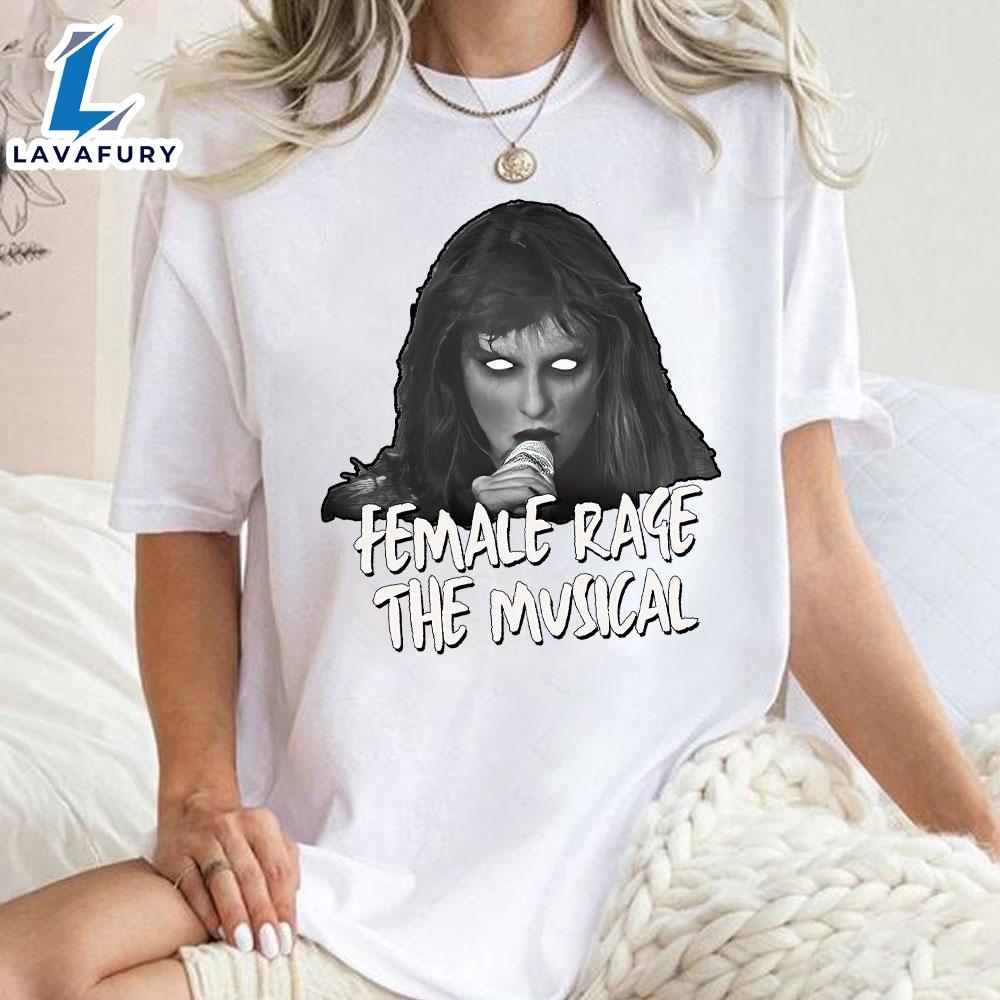 Vintage Taylor Swift TTPD Female Rage The Musical Shirt For Fans Vintage Taylor Swift TTPD Female Rage The Musical Shirt For Fans