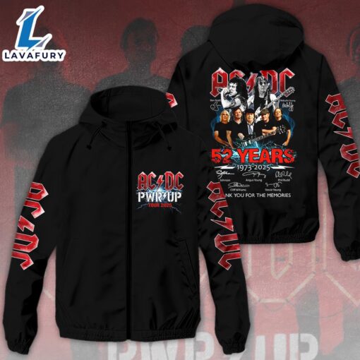 Rock Music 3D Windbreaker Jacket –  ACDC 3D Windbreaker Jacket For Man And Women