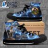 Acdc Rock Band, Acdc Blue High Voltage Shoes , Acdc High Top Canvas Shoes
