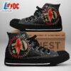 Acdc Rock Band, Acdc Fifty Black, Acdc High Top Canvas Shoes