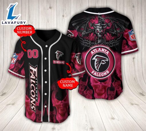 Atlanta Falcons NFL Baseball Jersey Custom Name And Number  – Gift  For Halloween