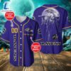 Baltimore Ravens Horror Movie Personalized Baseball Jersey - Gift For Halloween 3 Baltimore Ravens Horror Movie Personalized Baseball Jersey