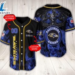 Baltimore Ravens NFL Baseball Jersey…