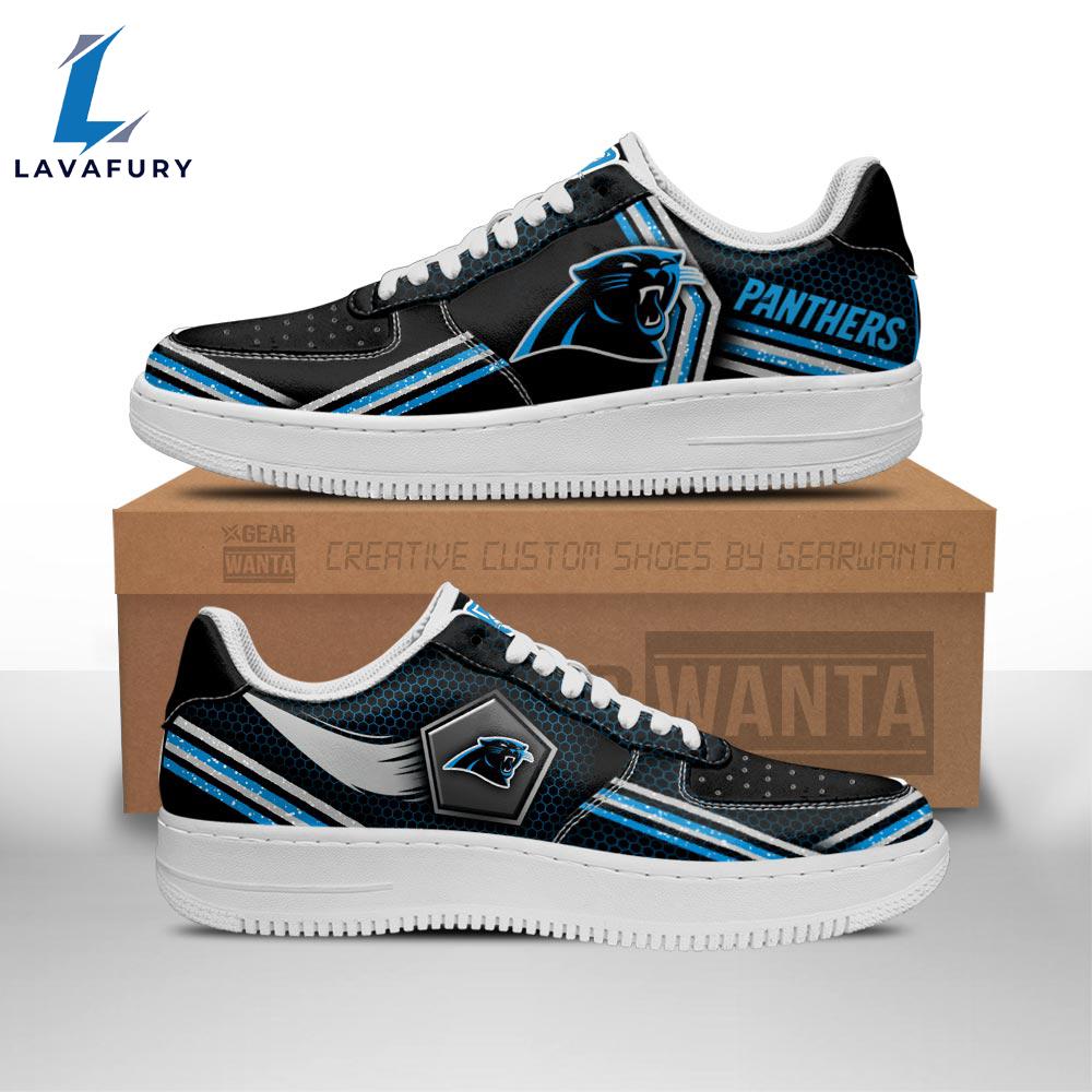 Carolina Panthers Air Sneakers Custom Force Shoes For Fans NFL Shoes Carolina Panthers Air Sneakers Custom Force Shoes For Fans NFL Shoes