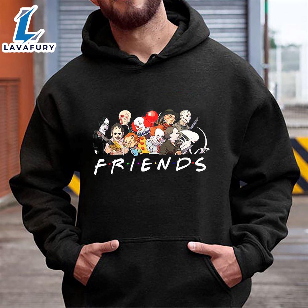 Cheap Horror Killer Characters Are Coming Friends Halloween Hoodie - Gift For Halloween Cheap Horror Killer Characters Are Coming Friends Halloween Hoodie - Gift For Halloween
