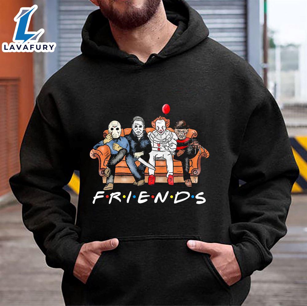 Cheapest Four Killer Characters Of Horror Film Friends Halloween Hoodie - Gift For Halloween Cheapest Four Killer Characters Of Horror Film Friends Halloween Hoodie - Gift For Halloween