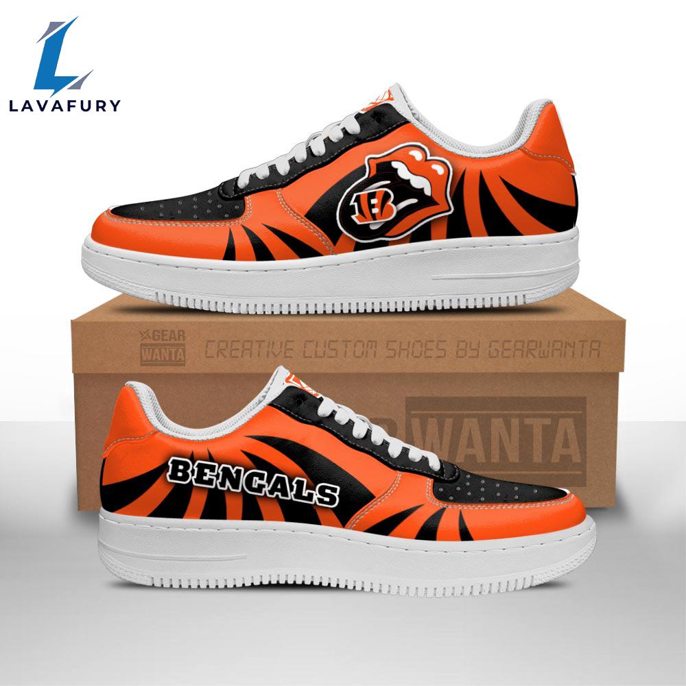 Cincinnati Bengals Air Sneakers Custom Force Shoes Sexy Lips For Fans NFL Shoes Cincinnati Bengals Air Sneakers Custom Force Shoes Sexy Lips For Fans NFL Shoes