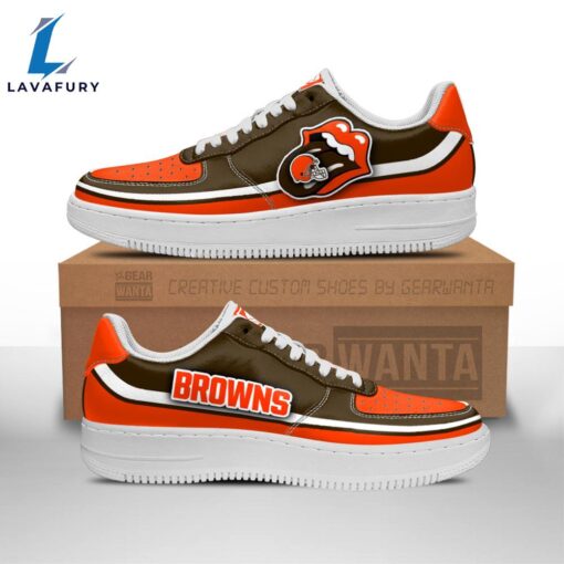 Cleveland Browns Air Sneakers Custom Force Shoes Sexy Lips For Fans NFL Shoes