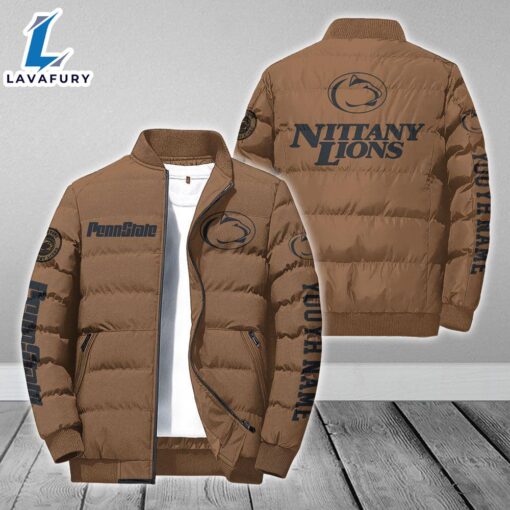 For Man And Women Custom Name NCAA Penn State Nittany Lions Personalized Puffer Jacket