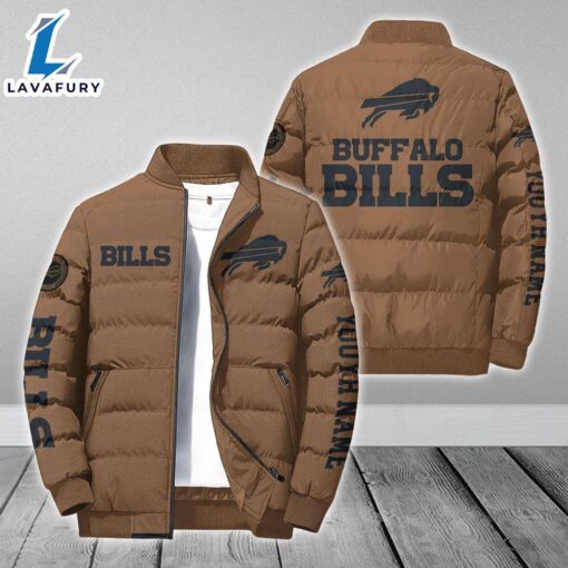 For Man And Women Custom Name NFL Buffalo Bills Personalized Puffer Jacket