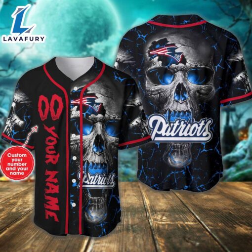 Custom Number And Name New England Patriots NFL Baseball Jersey – Gift  For Halloween