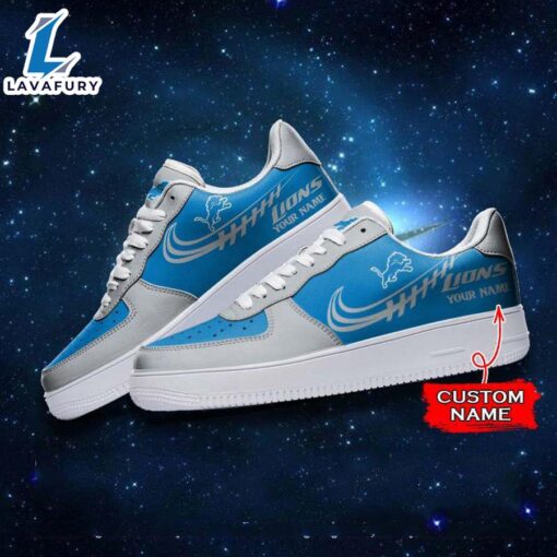 Detroit Lions NFL Personalized Nike Air Force Sneaker NFL Shoes
