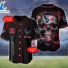 Houston Texans NFL Skull Logo Personalized Baseball Jersey