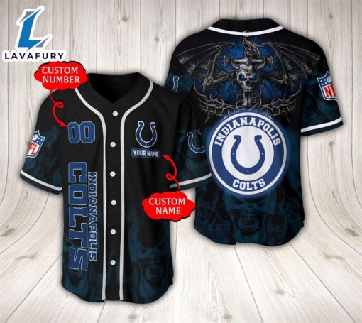 Indianapolis Colts NFL Baseball Jersey Custom Name And Number  – Gift  For Halloween
