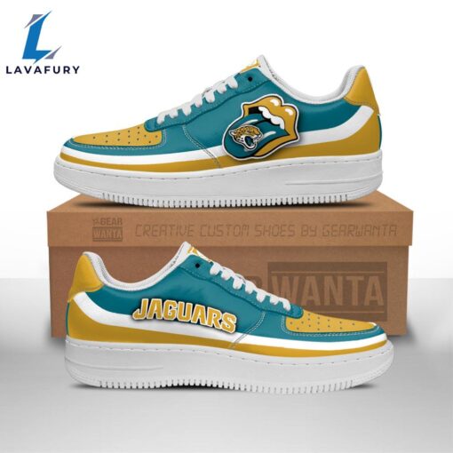 Jacksonville Jaguars Air Sneakers Custom Force Shoes Sexy Lips For Fans NFL Shoes